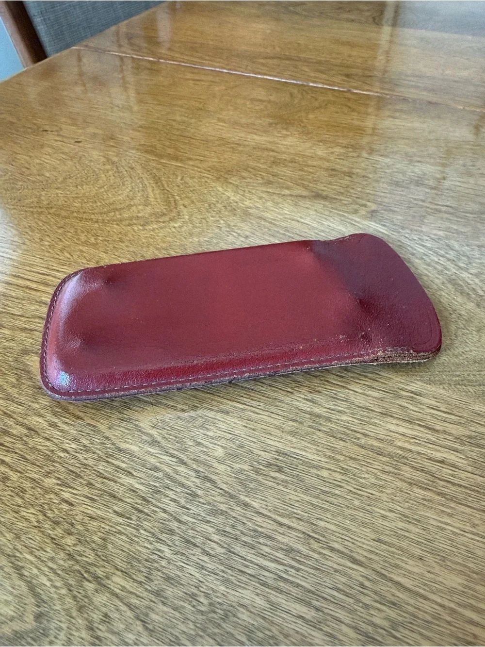 Vintage leather eyeglass case